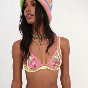 For Love & Lemons Petunia
Embroidered Underwire Bra 30C